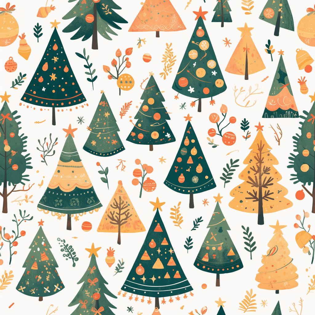Christmas Tree 484 original repeating artwork