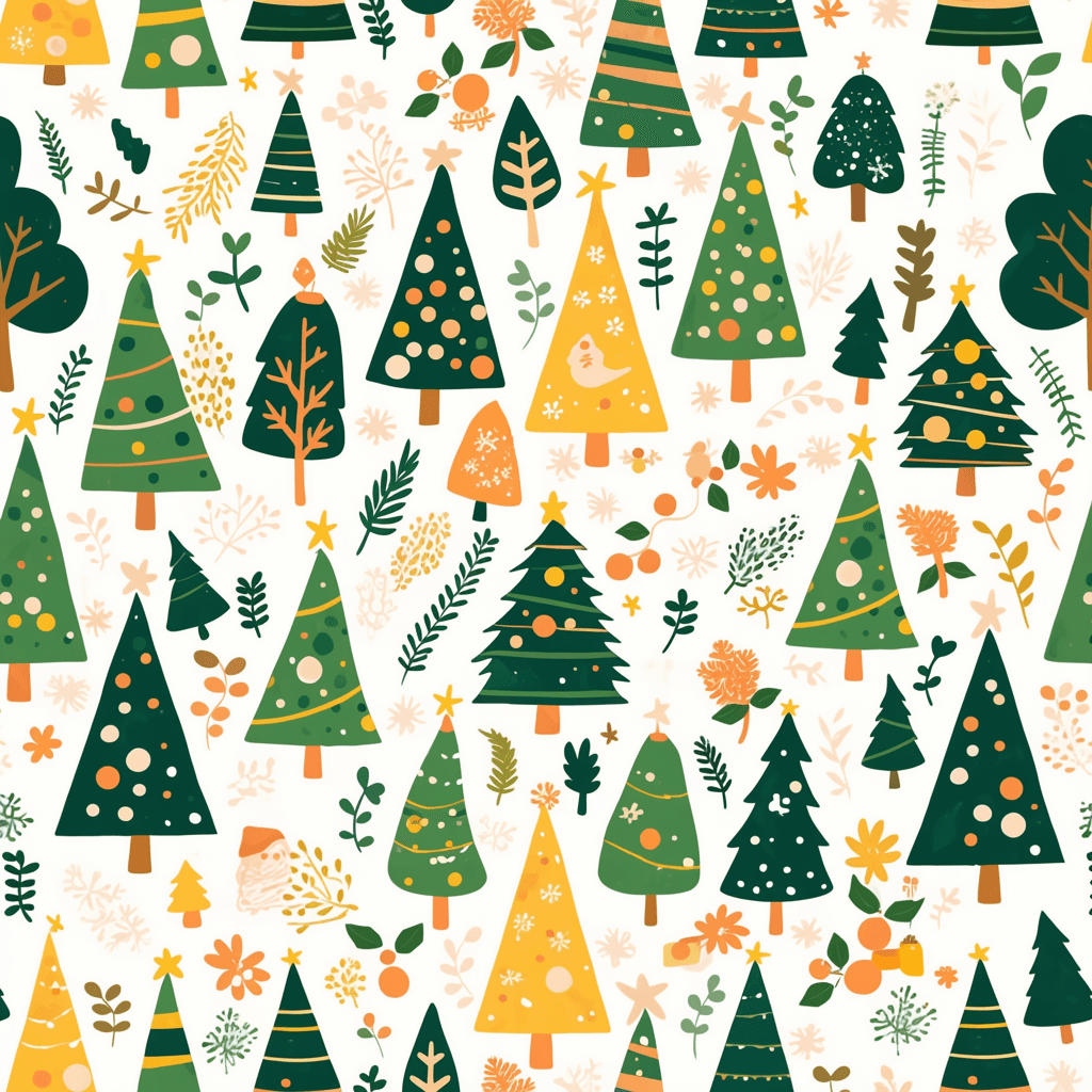 Christmas Tree 434 original repeating artwork