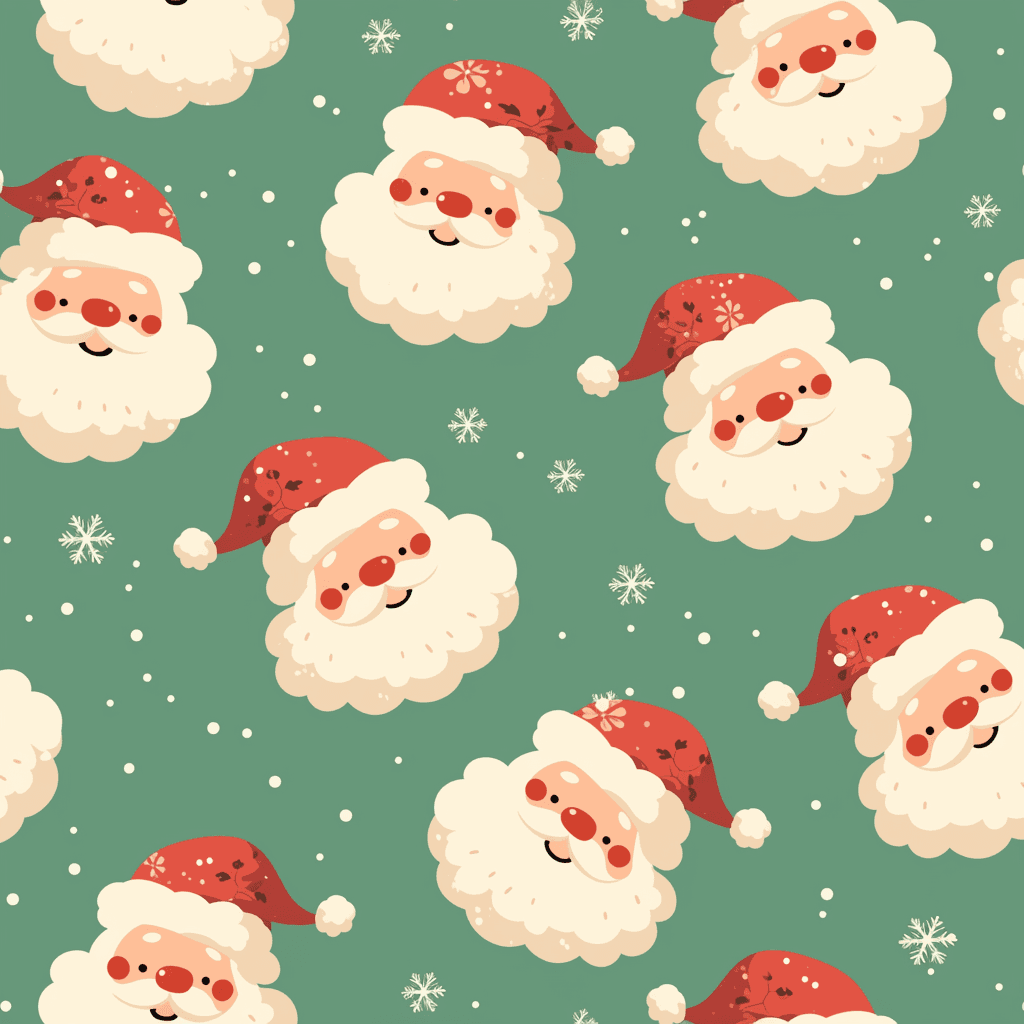 Christmas Santa Wander original repeating artwork
