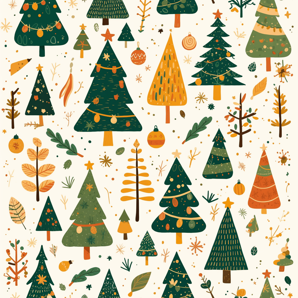Christmas Tree 556 original repeating artwork