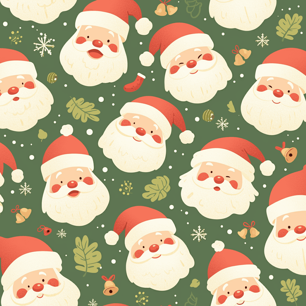 Christmas Santa Onyx original repeating artwork