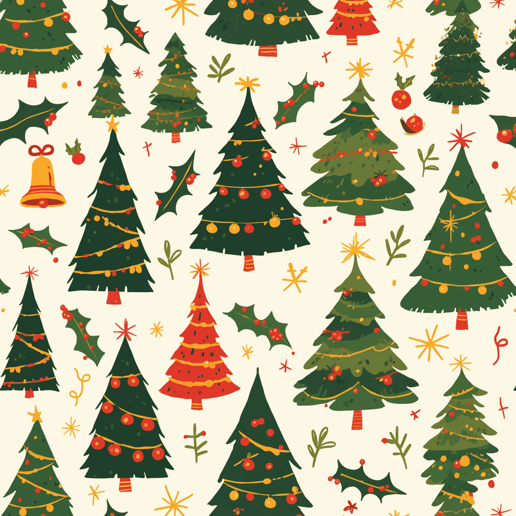 Christmas Tree 491 original repeating artwork