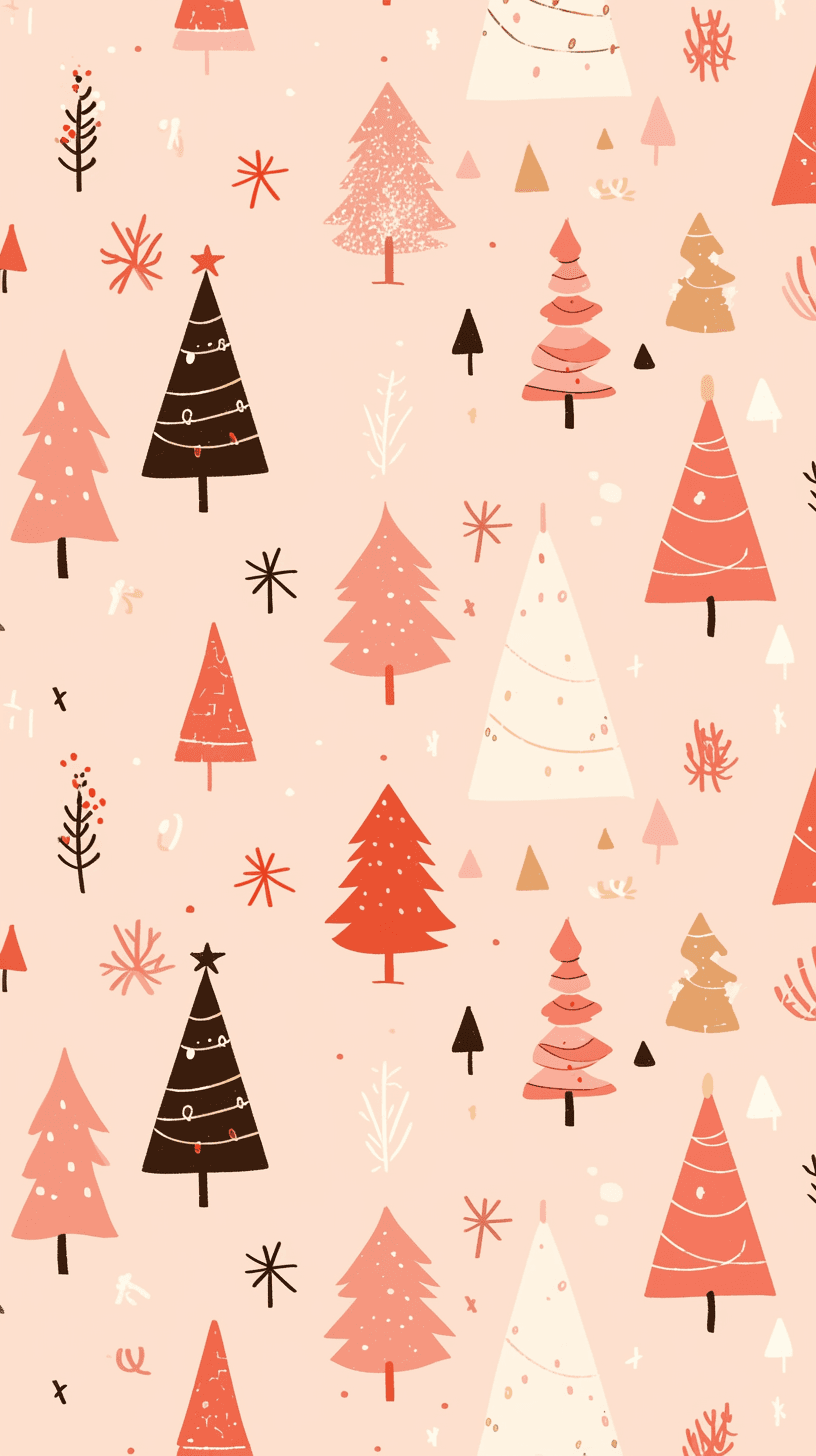 Christmas Tree original repeating artwork