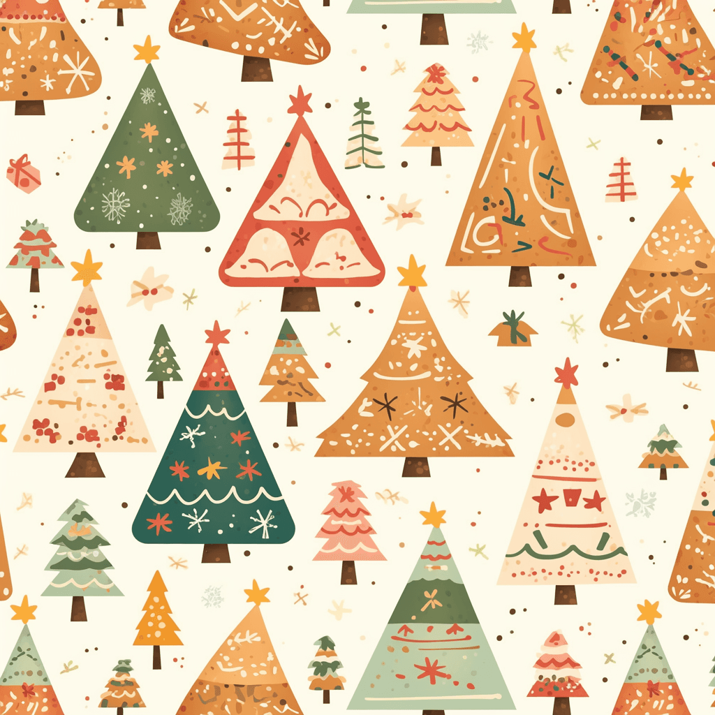Christmas Tree 489 original repeating artwork