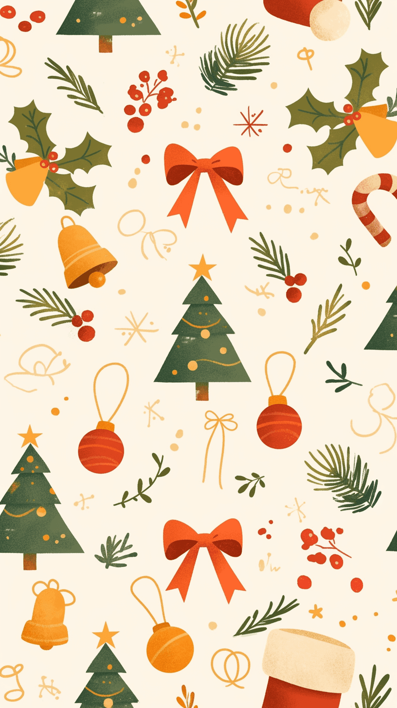Christmas Tree 019 original repeating artwork