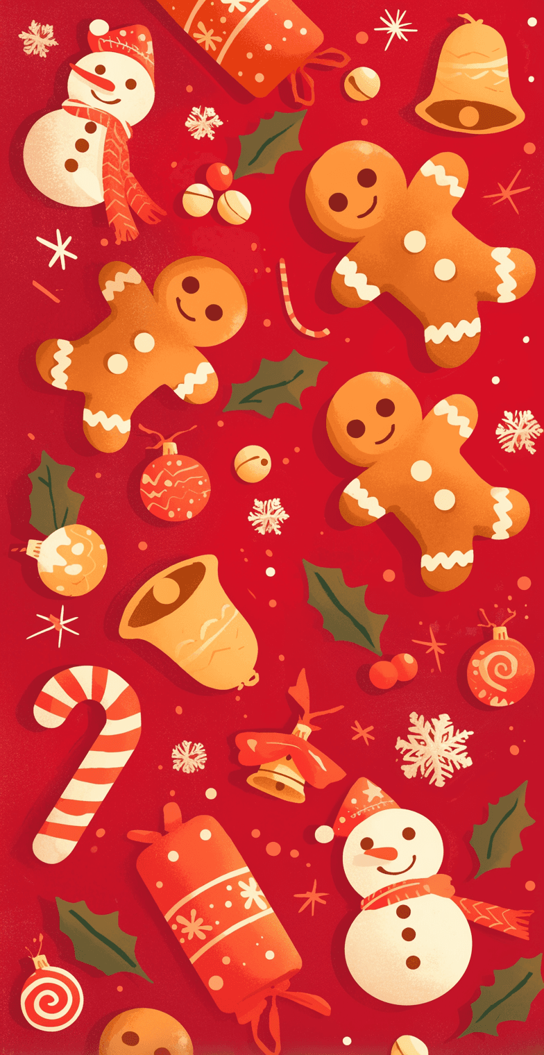 Gingerbread Jam original repeating artwork