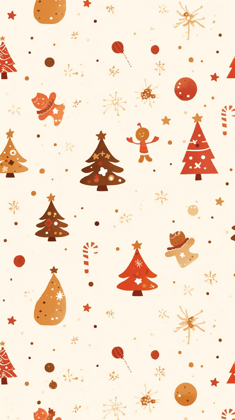 Gingerbread Groove original repeating artwork