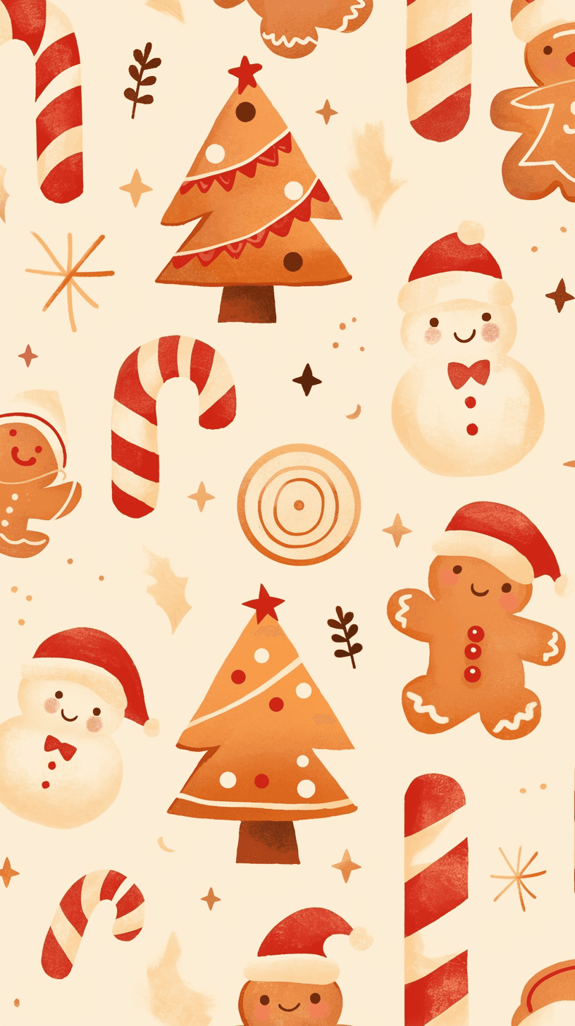 Gingerbread Sprint original repeating artwork