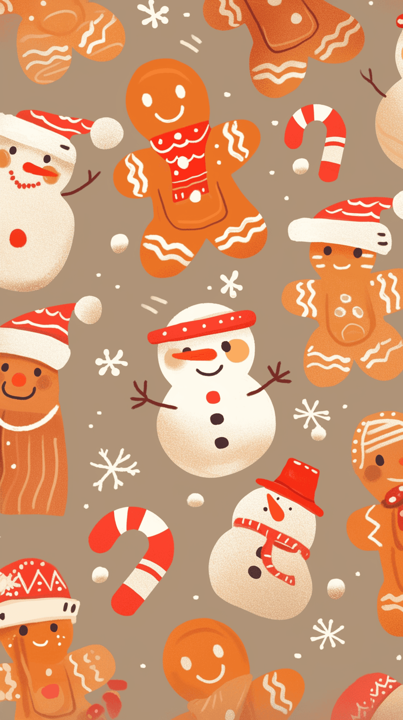 Gingerbread Club original repeating artwork
