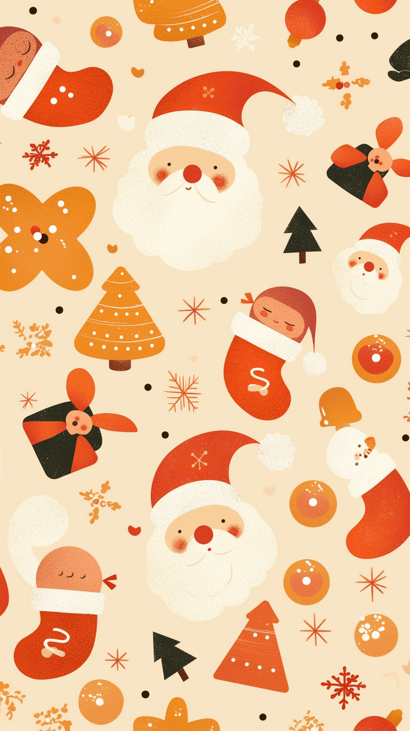 Gingerbread Flip original repeating artwork