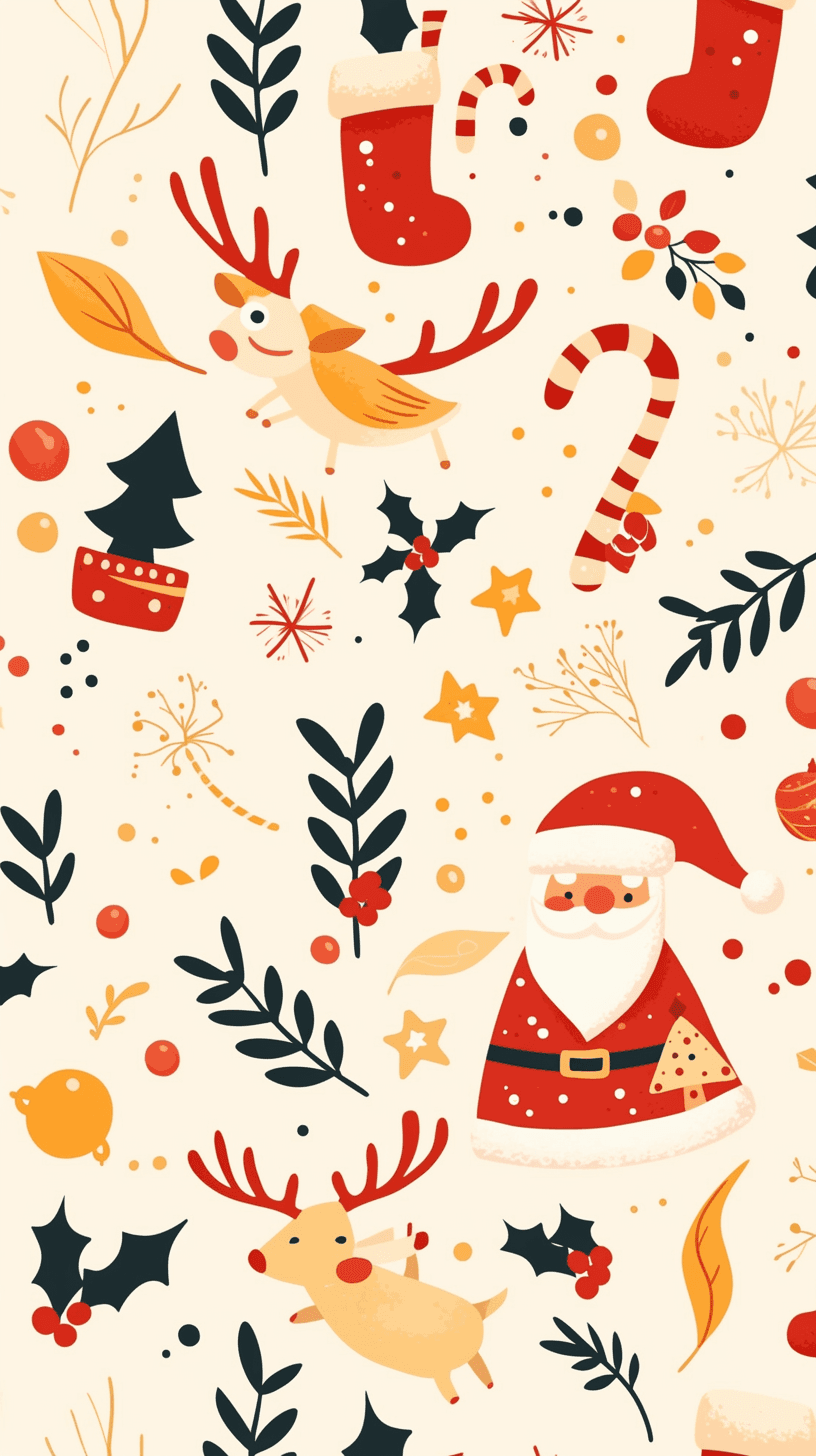 Gingerbread Team original repeating artwork
