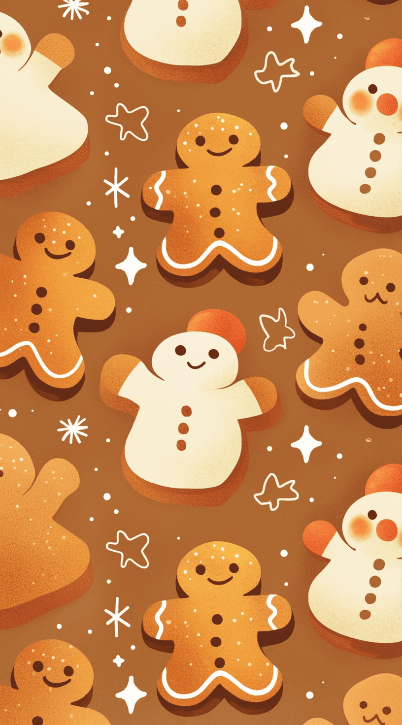 Gingerbread Show original repeating artwork