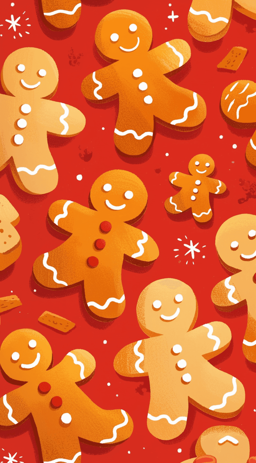 Gingerbread Festival original repeating artwork