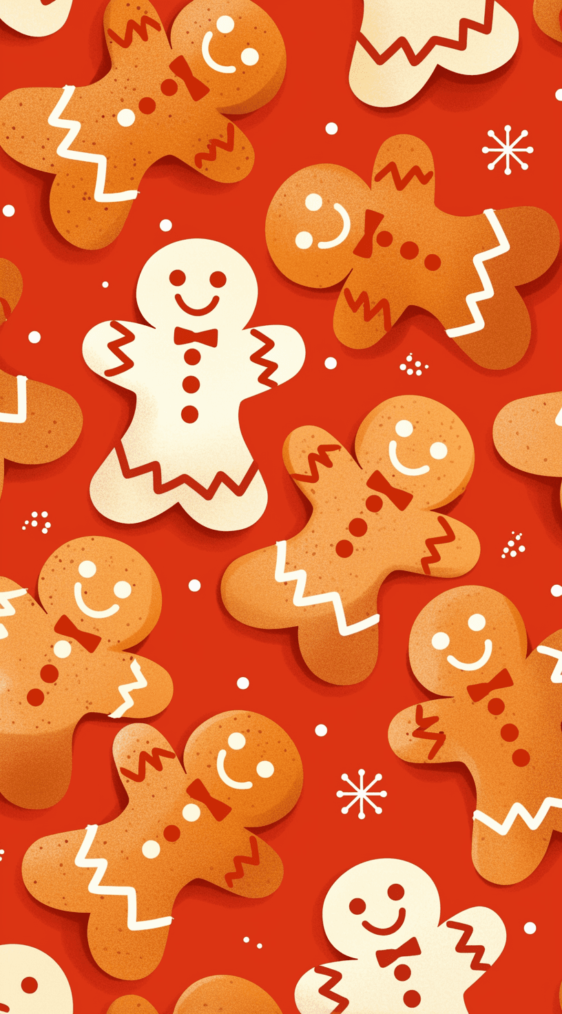 Gingerbread Loop original repeating artwork