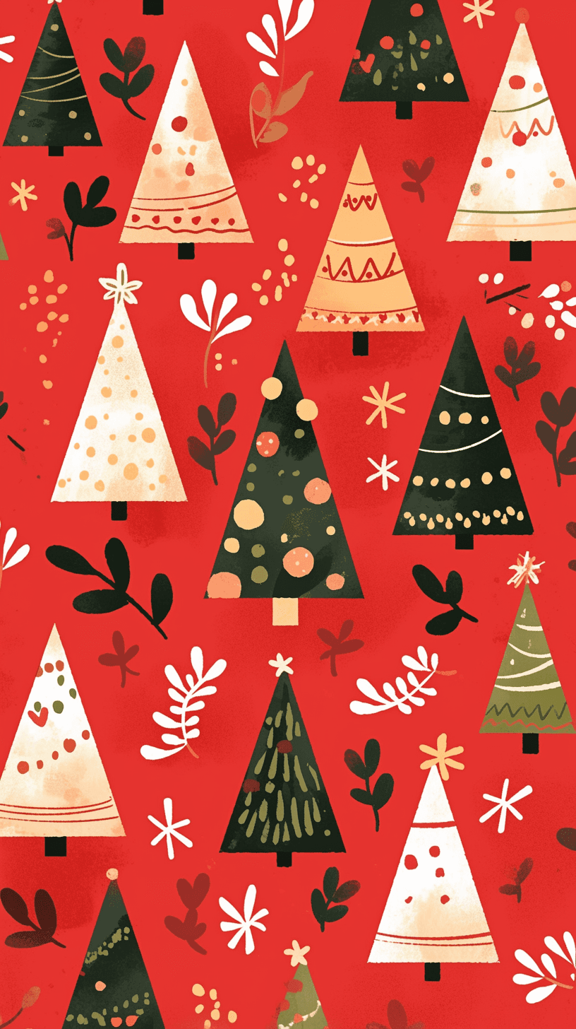 Christmas Tree 800 original repeating artwork