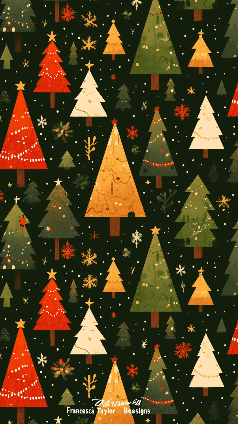 Christmas Tree 706 original repeating artwork