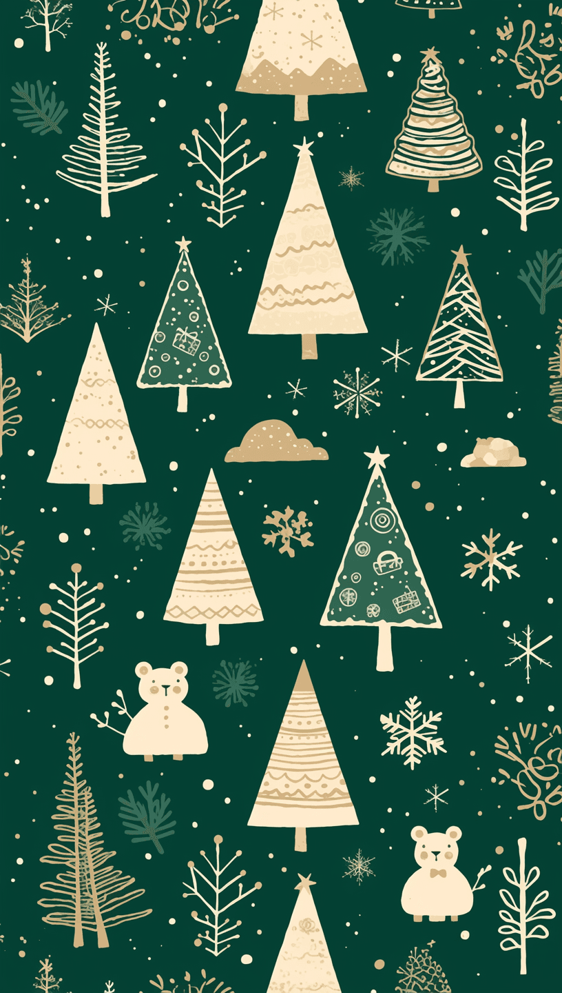 Christmas Tree 392 original repeating artwork