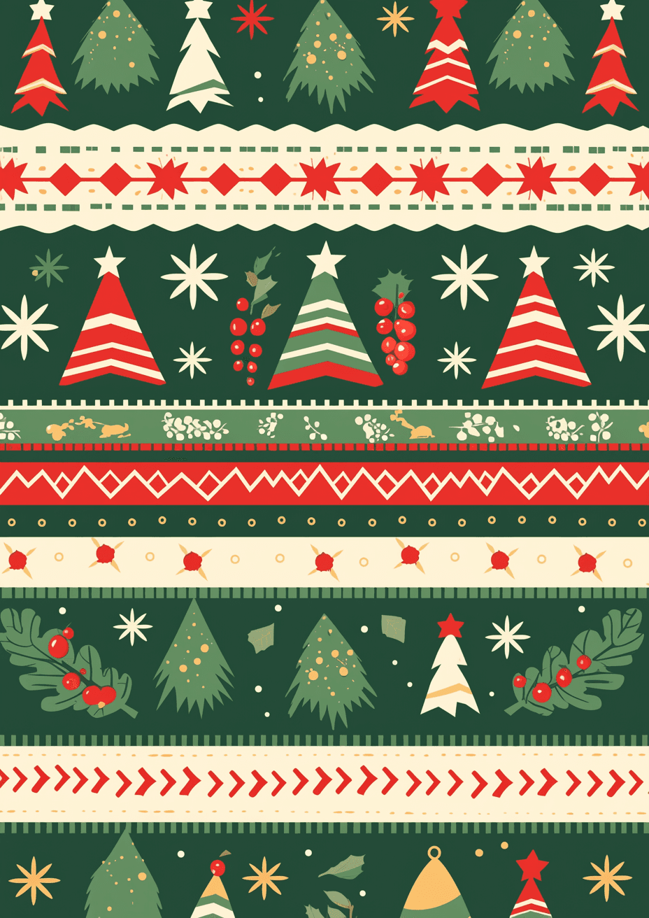 Christmas Tree 301 original repeating artwork