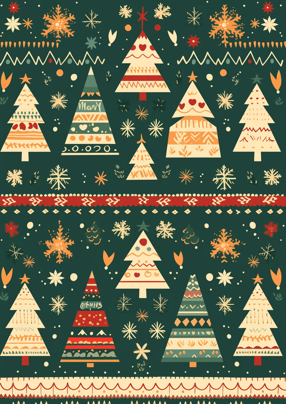 Christmas Tree 327 original repeating artwork