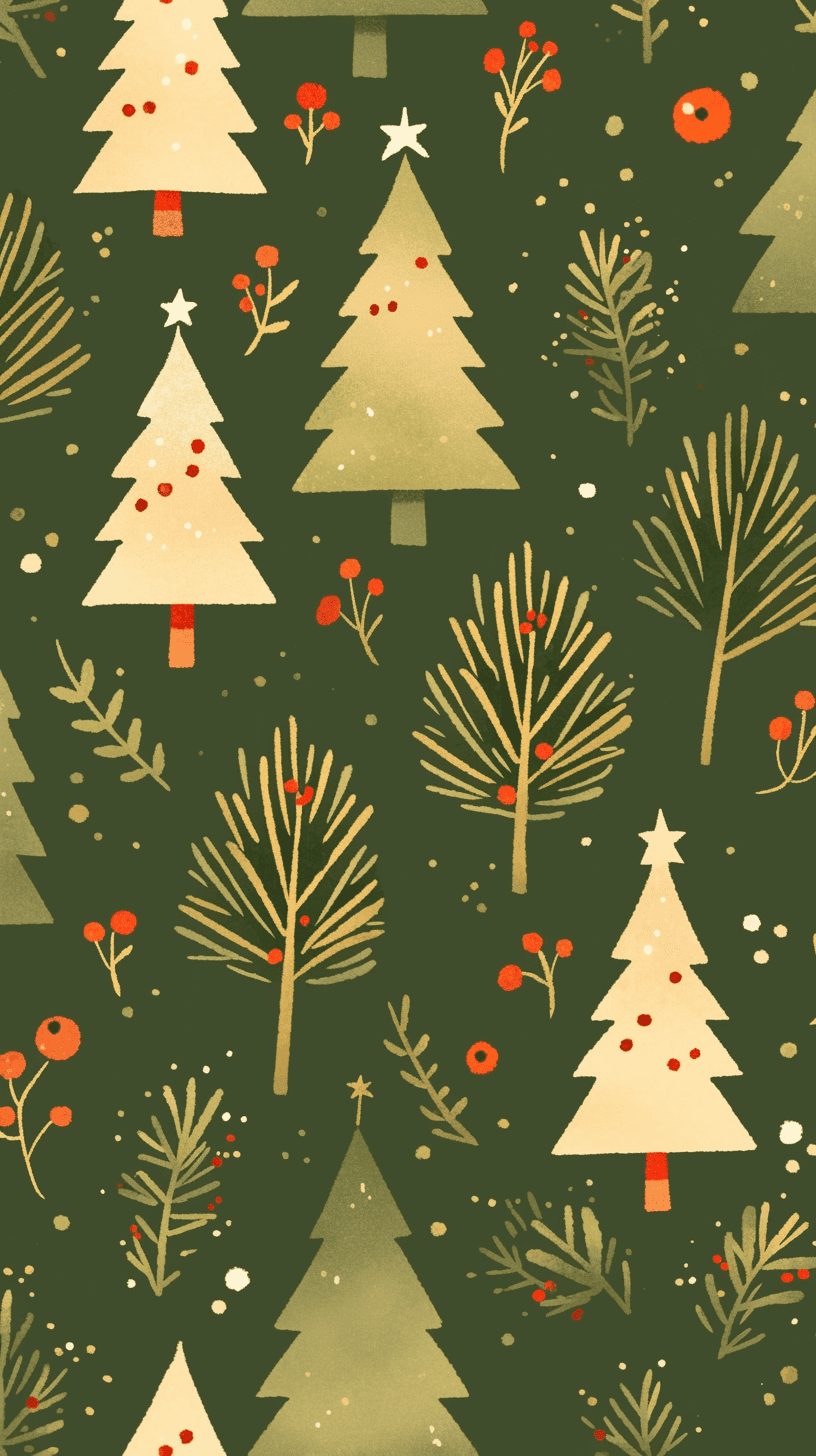 Christmas Tree 021 original repeating artwork