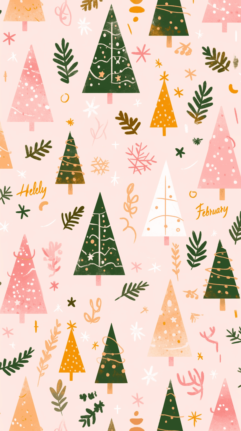 Christmas Tree 358 original repeating artwork