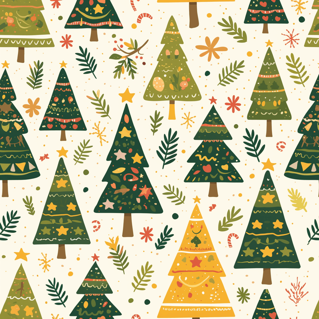 Christmas Tree 705 original repeating artwork