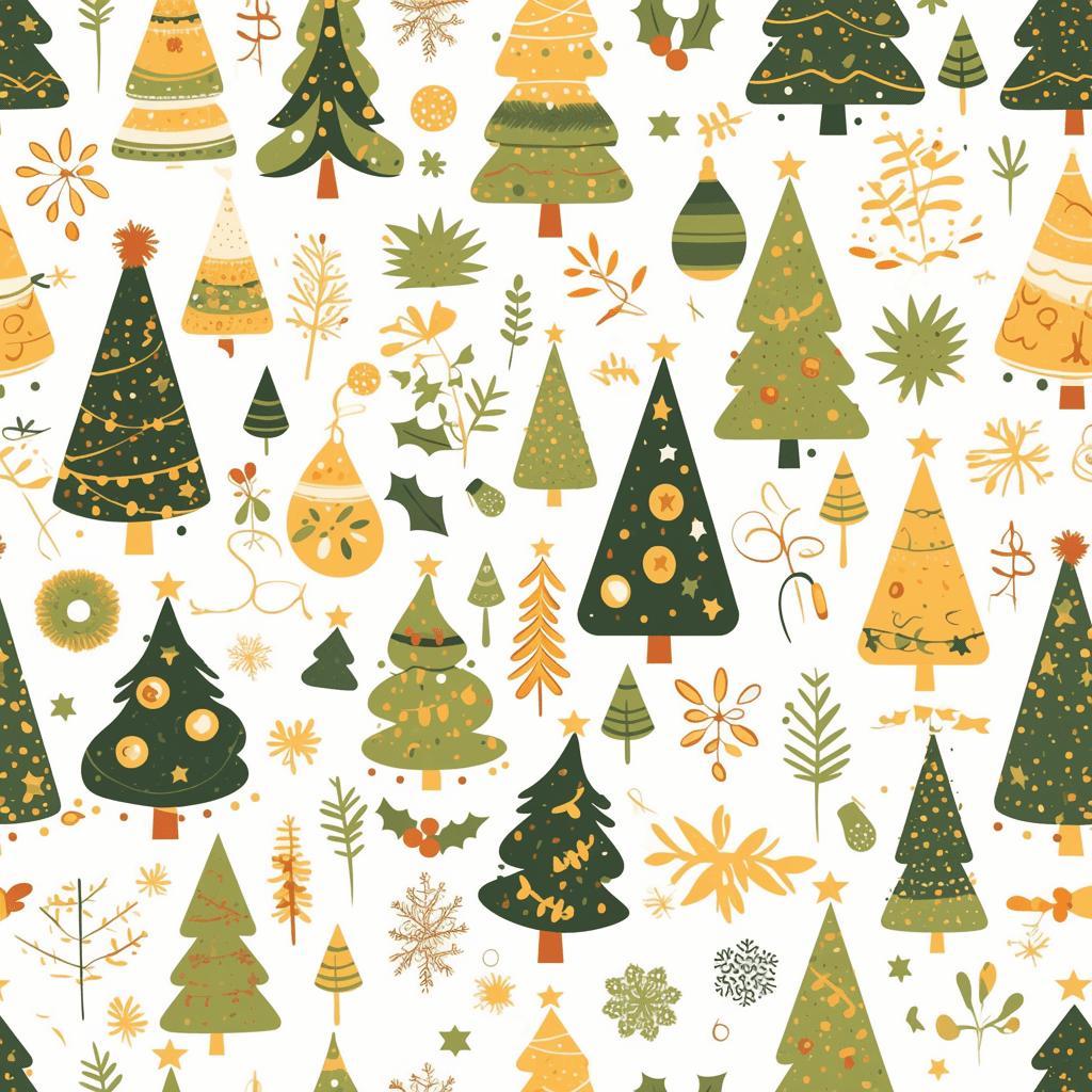 Christmas Tree 633 original repeating artwork