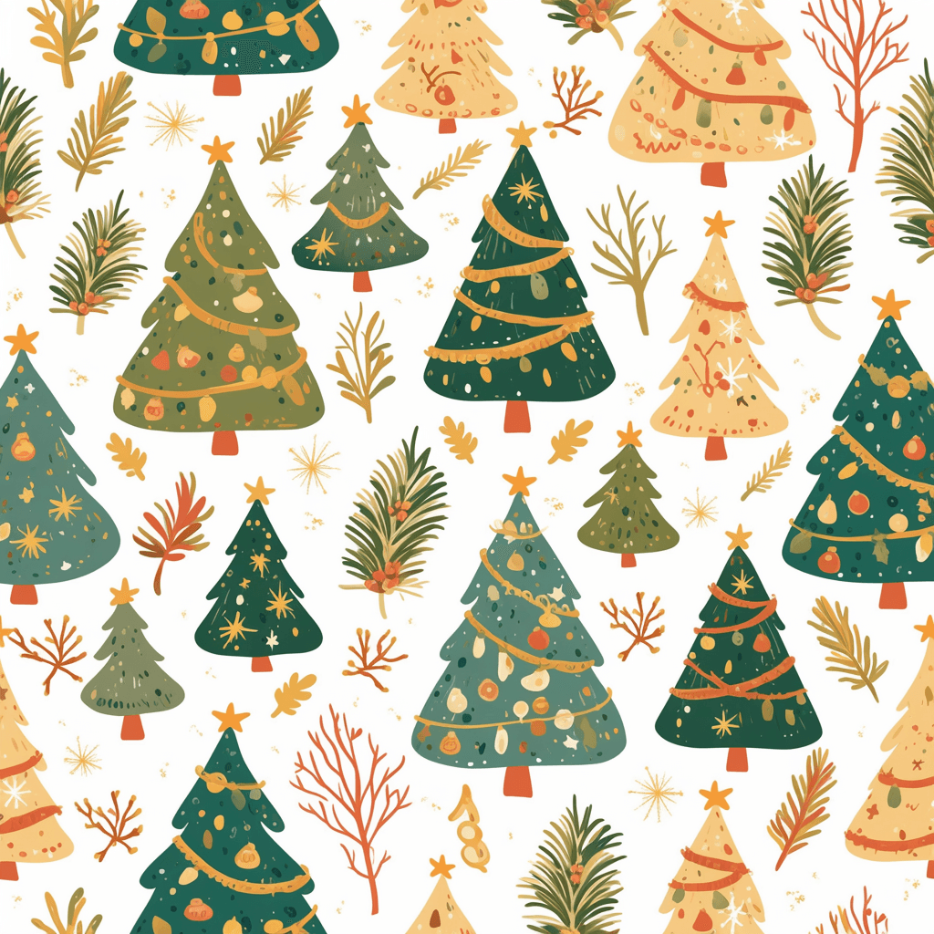 Christmas Tree 812 original repeating artwork