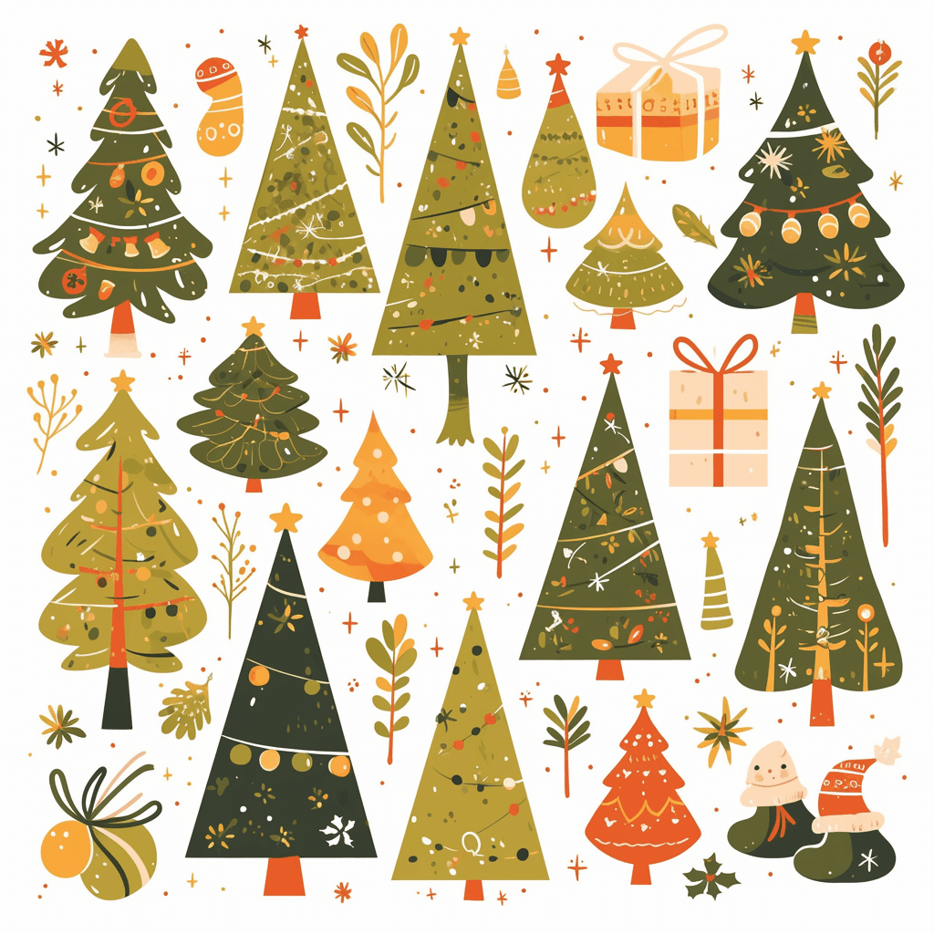 Christmas Tree 575 original repeating artwork