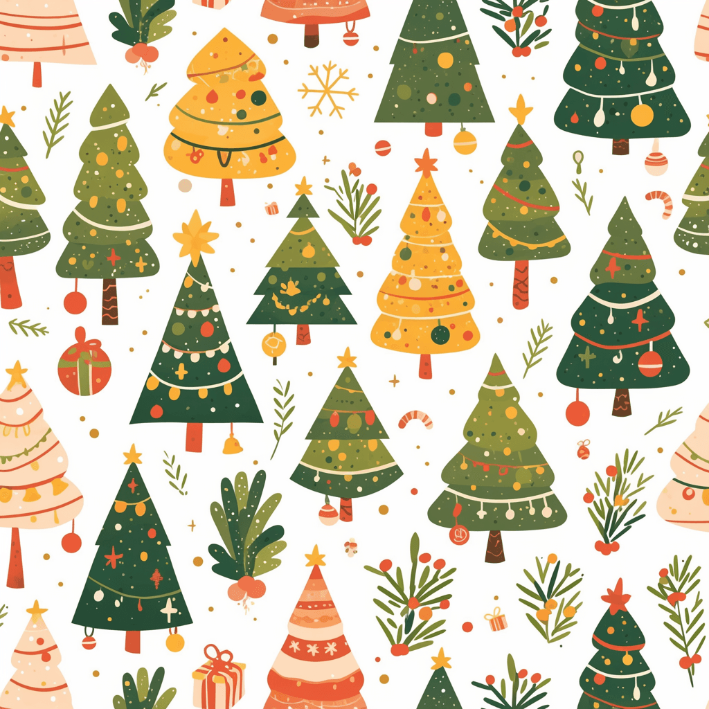 Christmas Tree 751 original repeating artwork