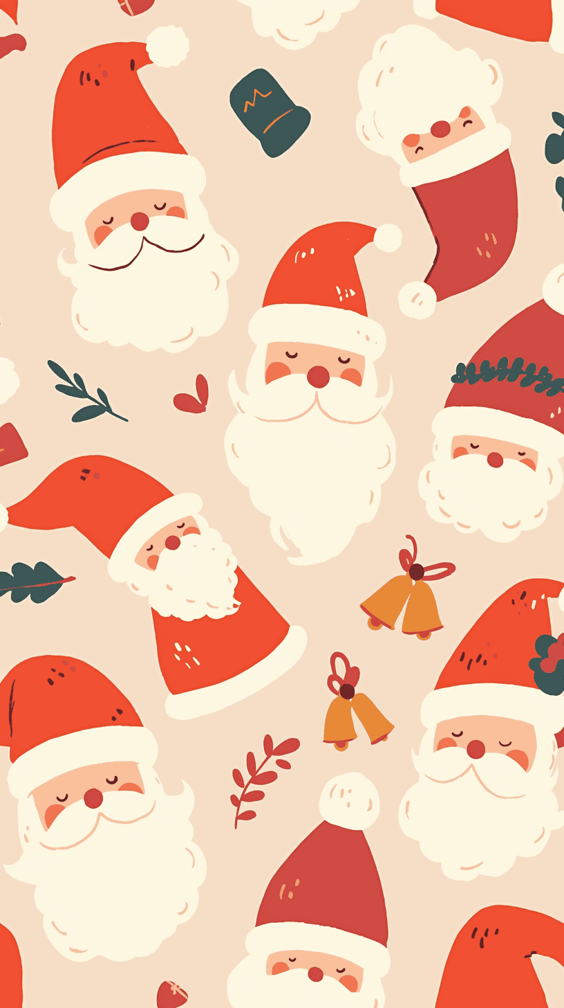 Christmas Santa Club original repeating artwork