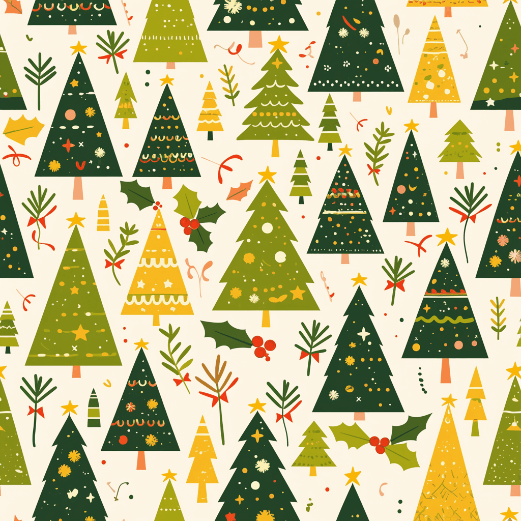Christmas Tree 750 original repeating artwork
