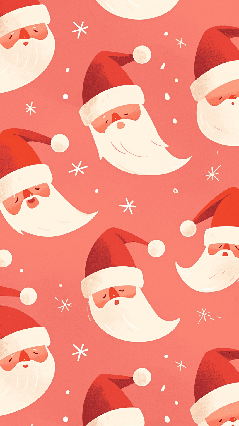 Christmas Santa original repeating artwork