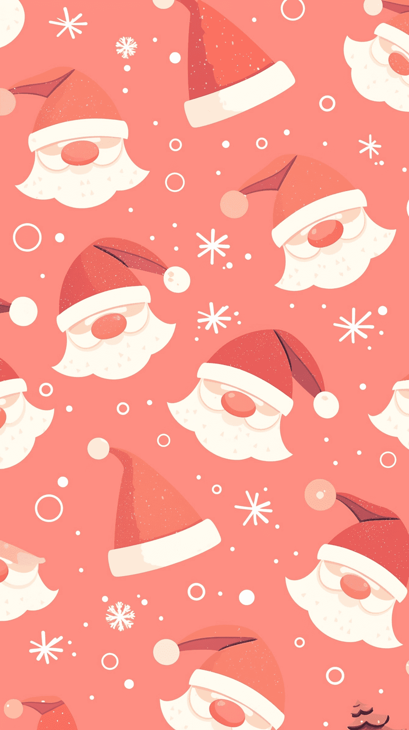 Christmas Santa Gang original repeating artwork