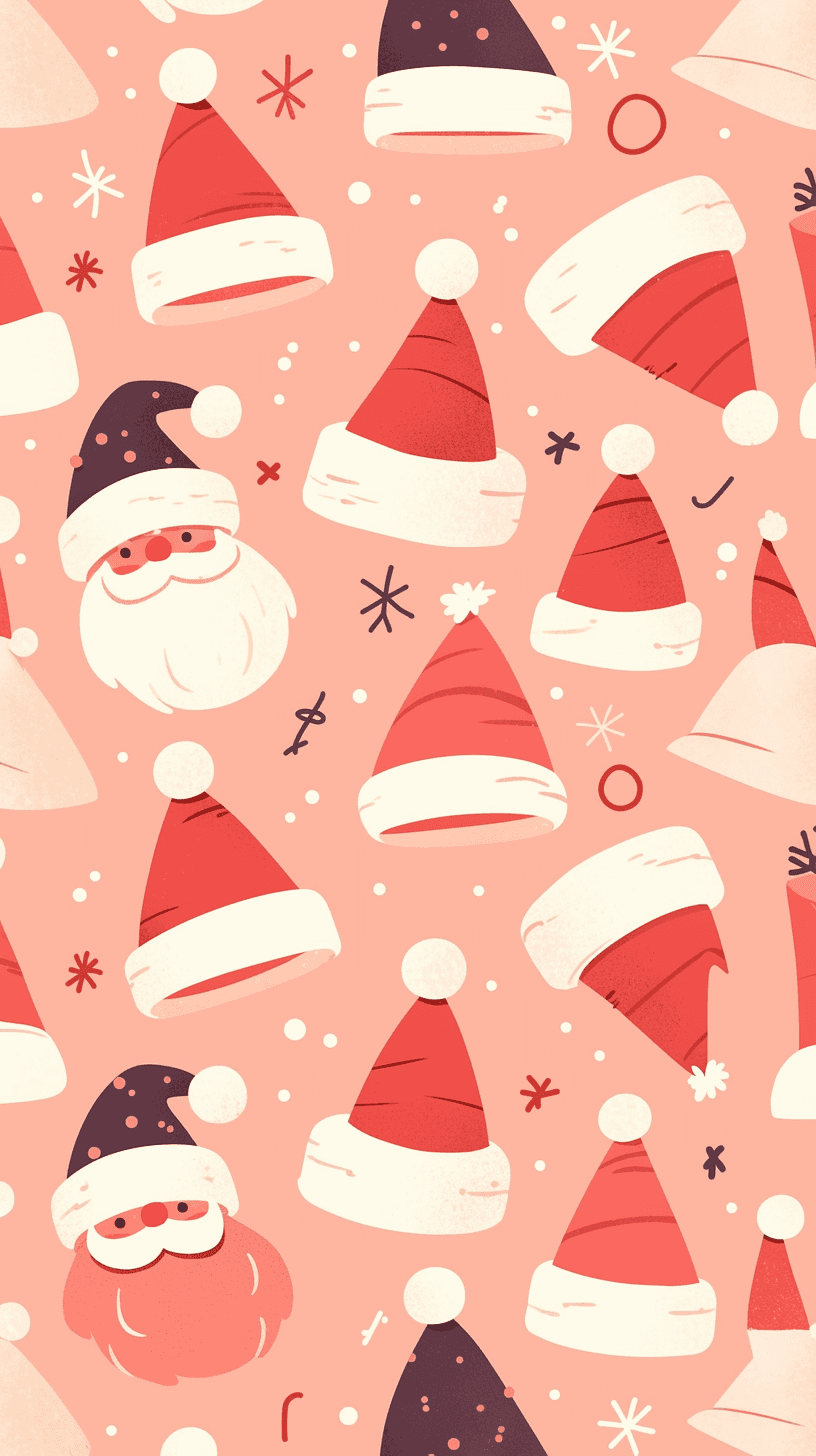 Christmas Santa Prism original repeating artwork