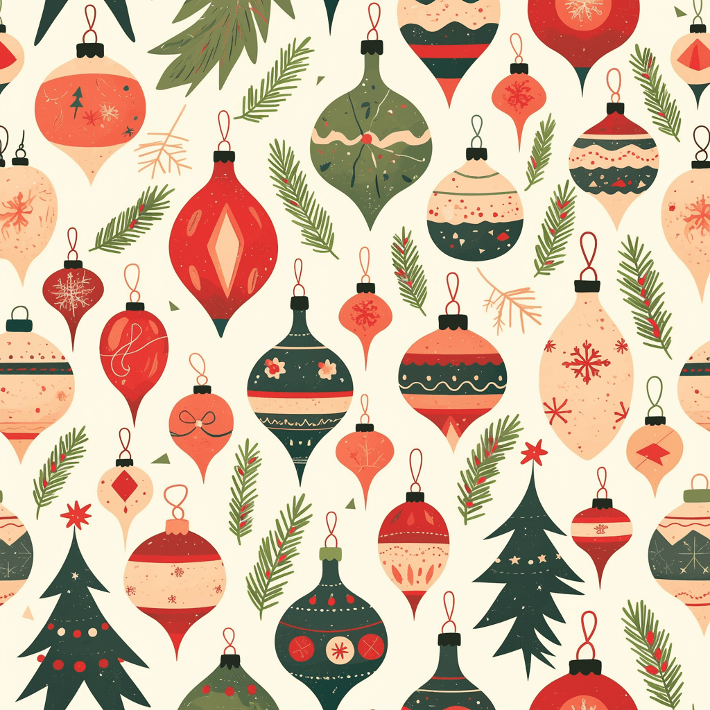Christmas Tree 777 original repeating artwork