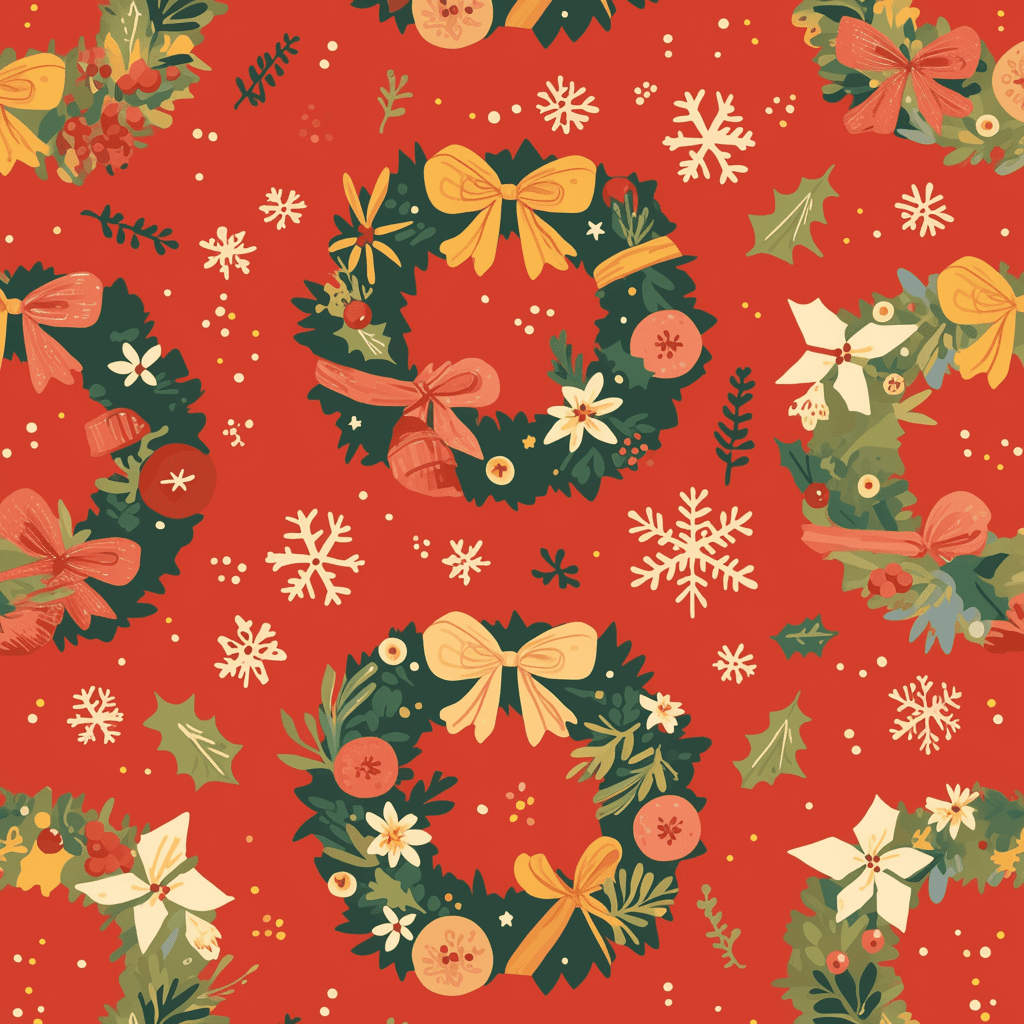 Christmas Team original repeating artwork