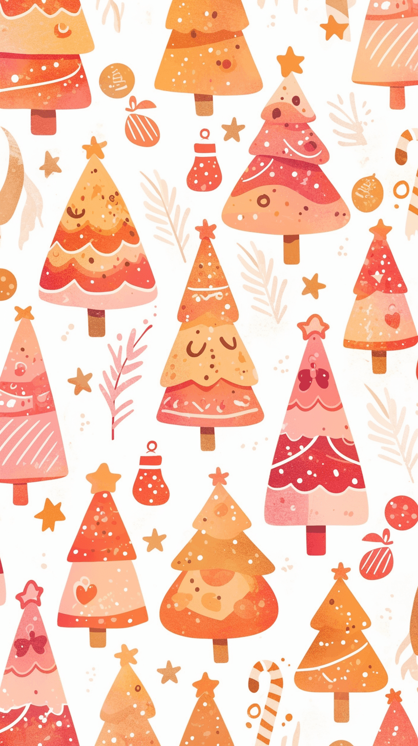 Christmas Tree 747 original repeating artwork
