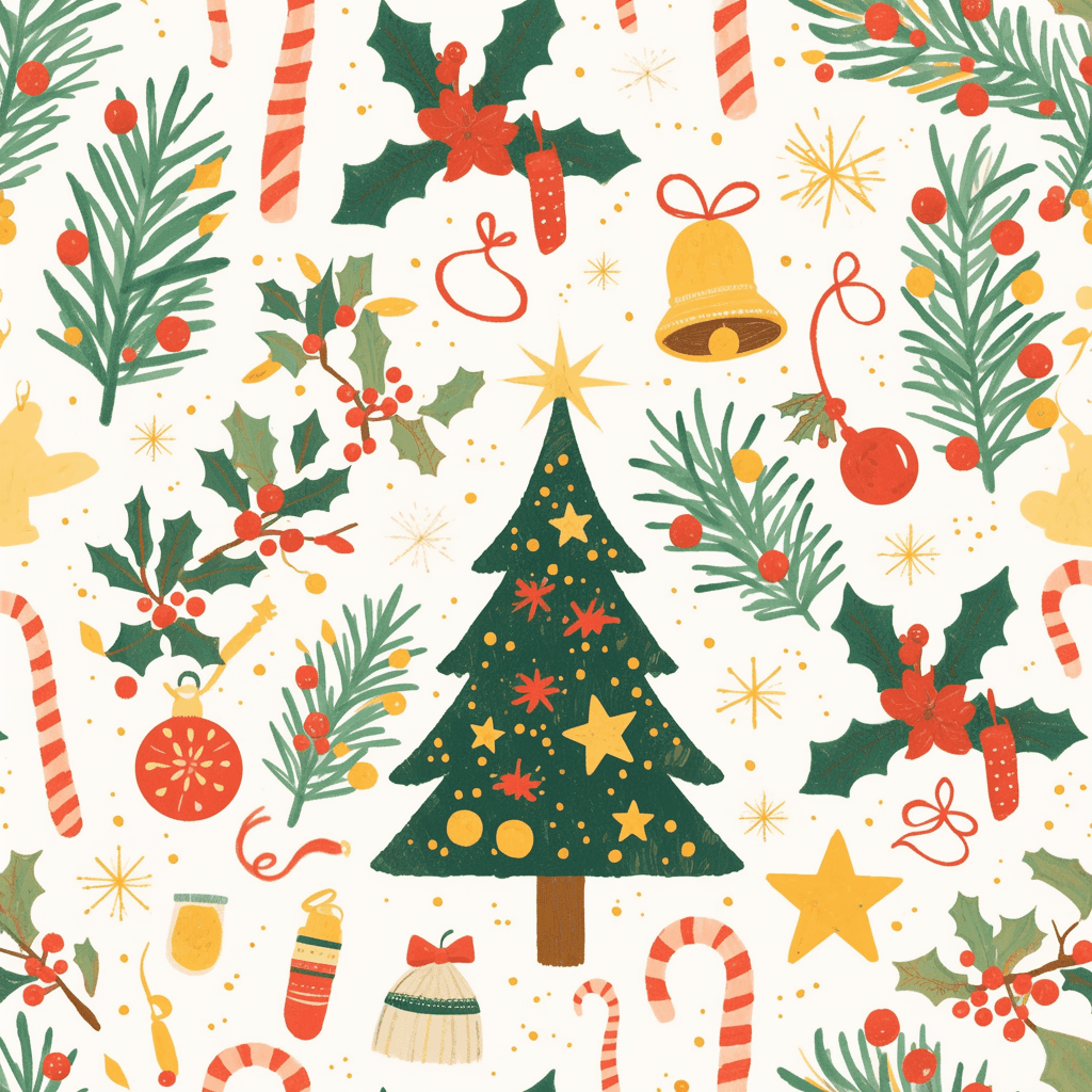 Christmas Tree 773 original repeating artwork