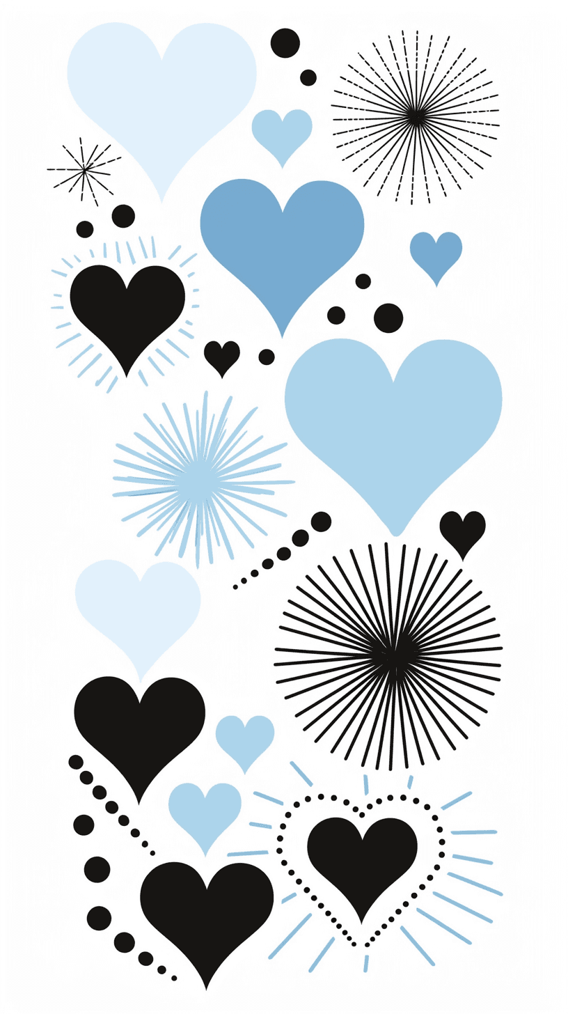 Heart 432 original repeating artwork