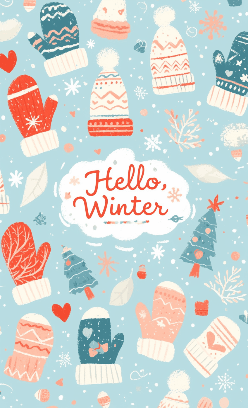 Christmas Hand Collective original repeating artwork