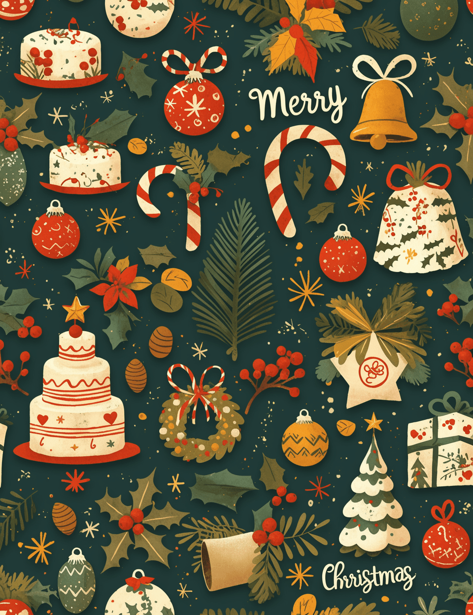 Christmas 458 original repeating artwork