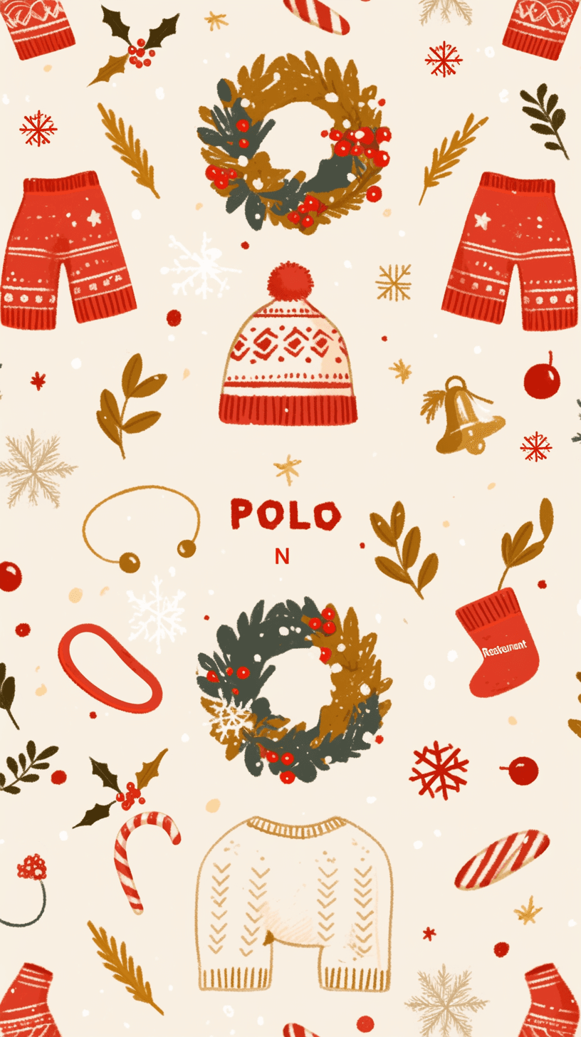 Christmas Noon original repeating artwork