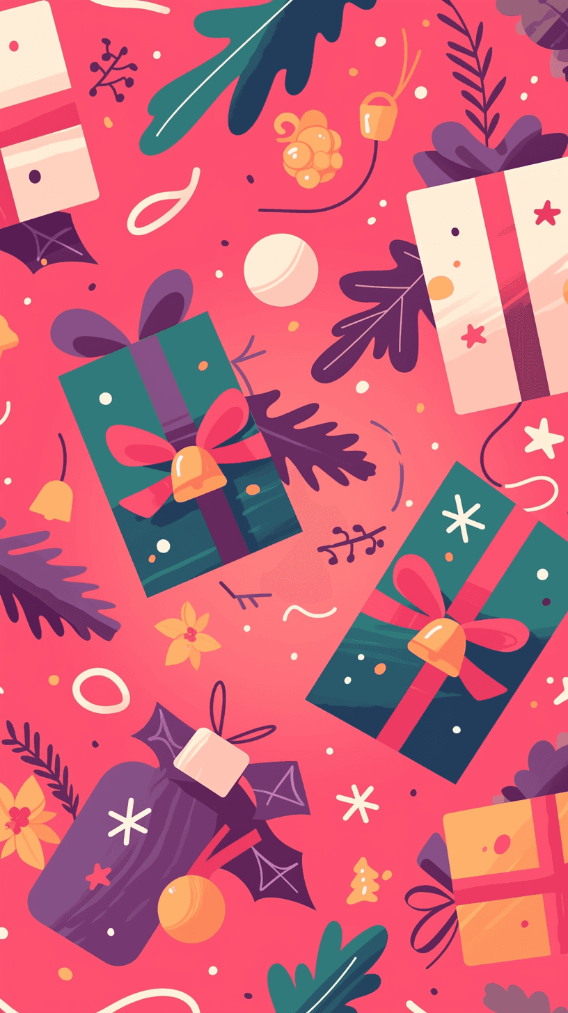 Christmas Autumn original repeating artwork