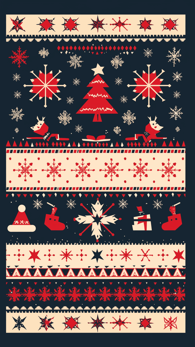 Christmas North original repeating artwork