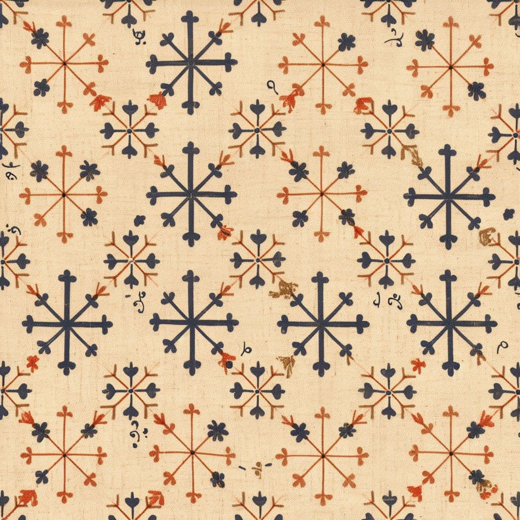 Retro Ornament Bold original repeating artwork