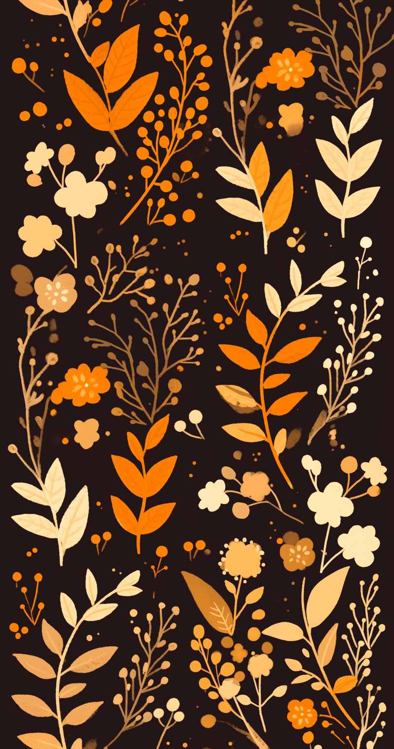 Retro Ornament Evening original repeating artwork