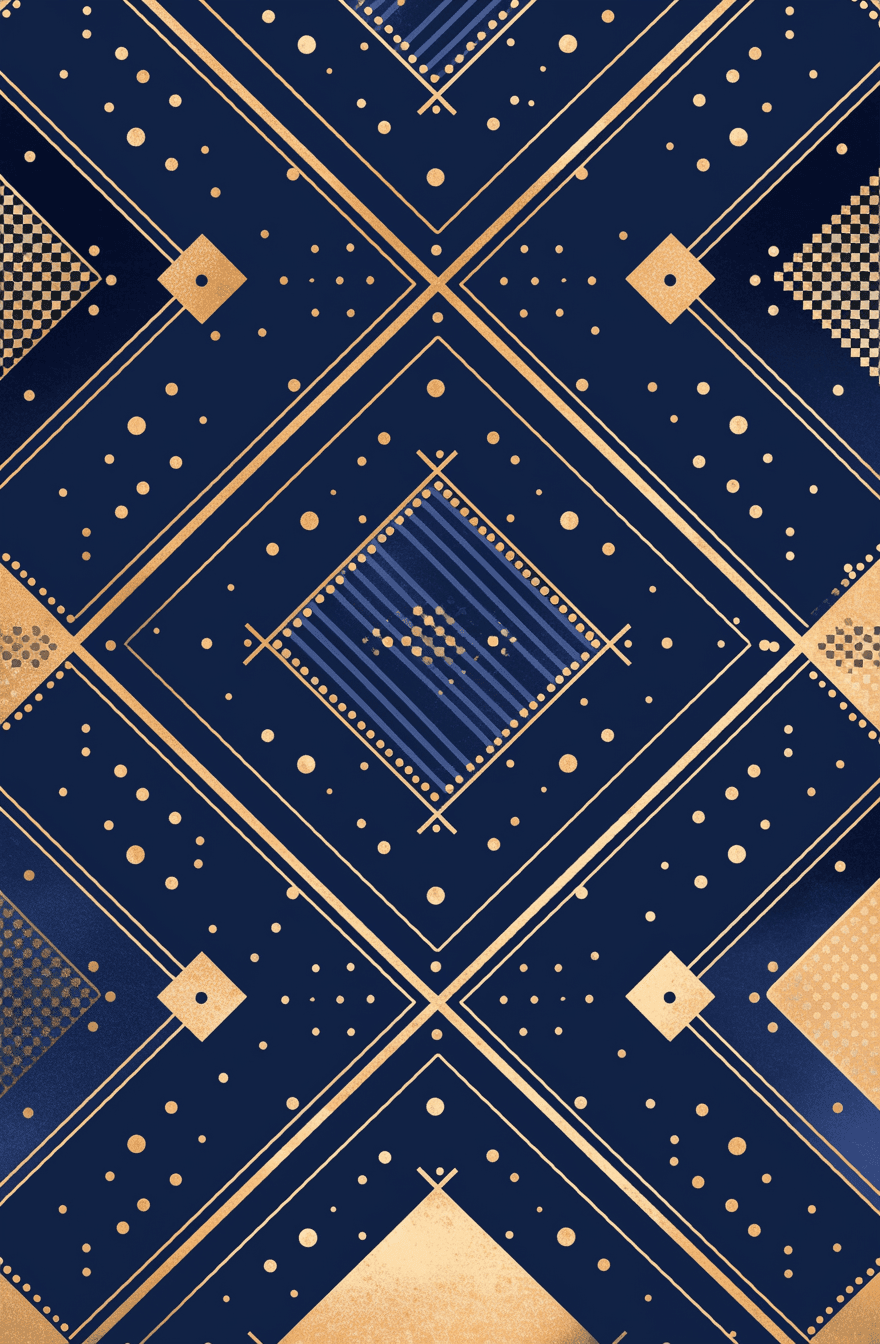 Retro Ornament Road original repeating artwork