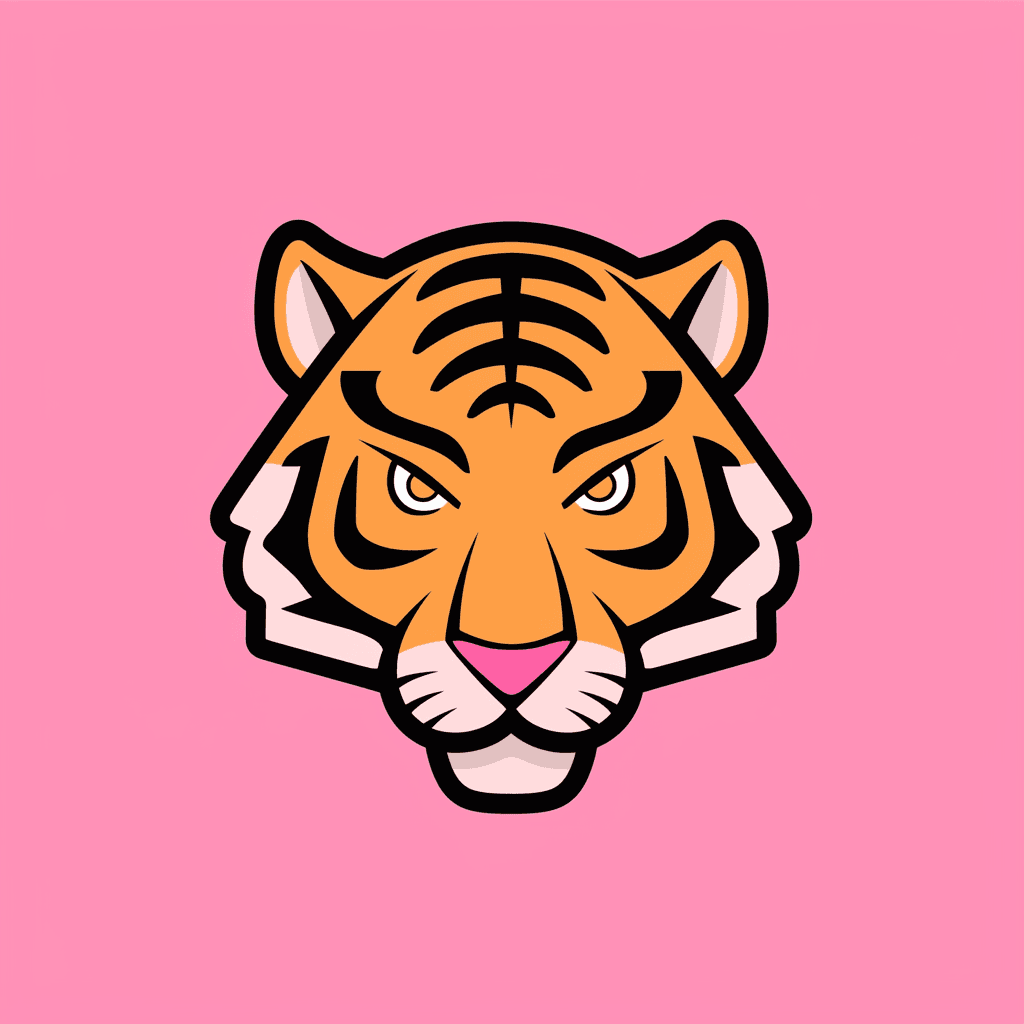 Tiger Head Club original repeating artwork