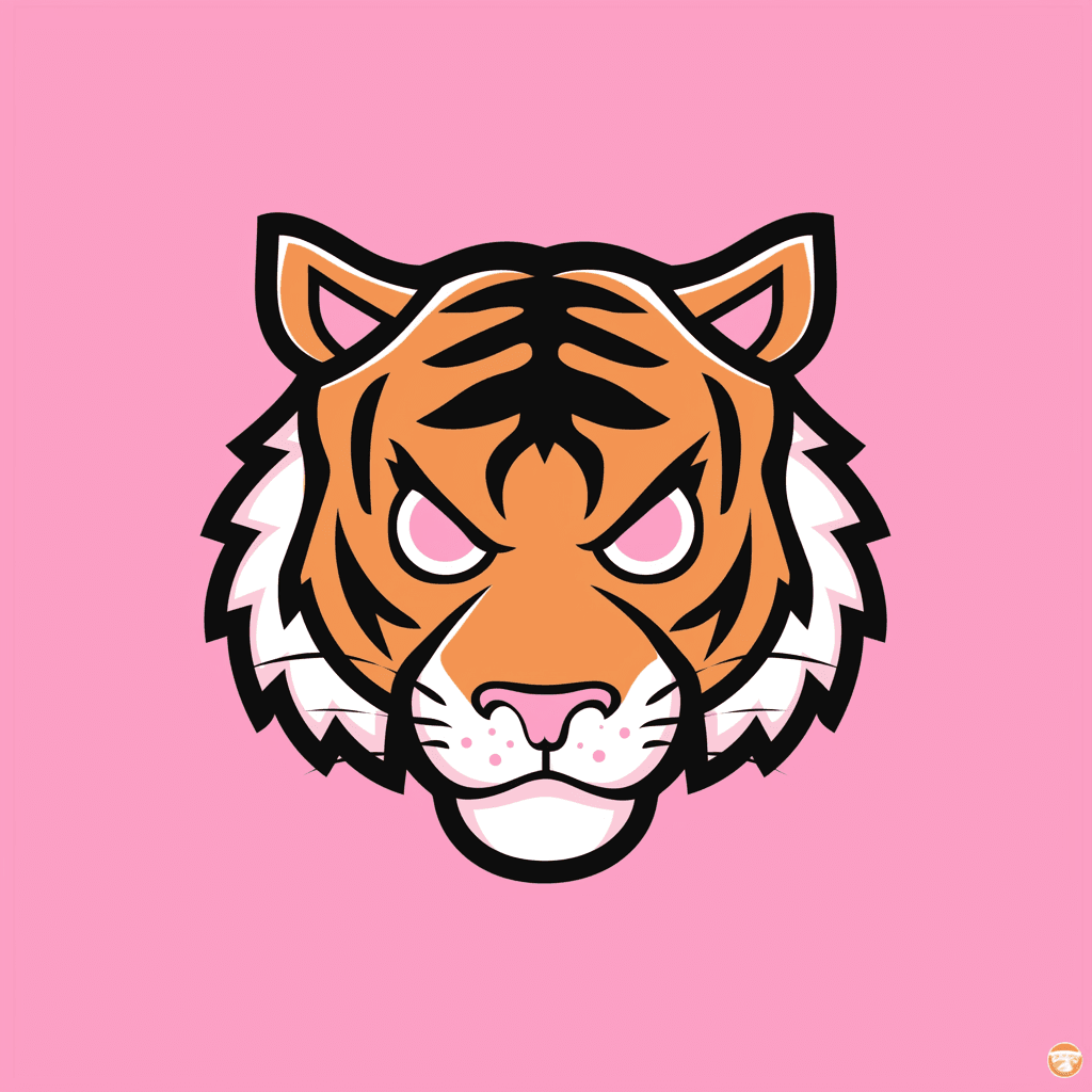 Tiger Head Picnic original repeating artwork
